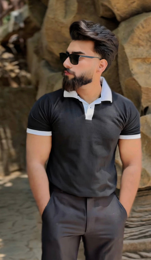 Black Coat Colo Polo For Mens & Boys