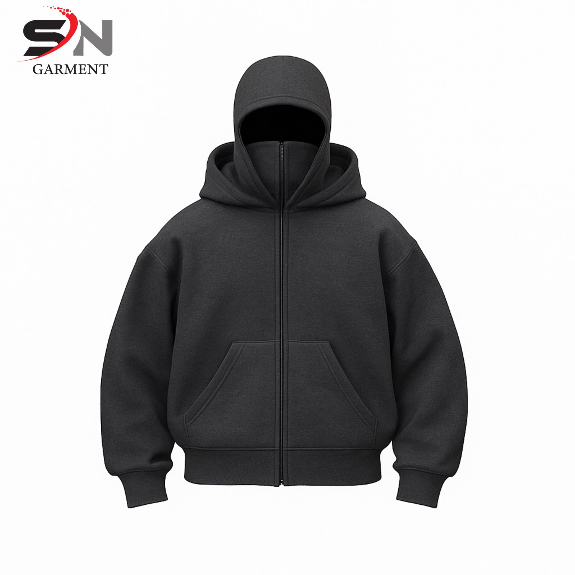 Grey balaclava ninja hoodie for mens & boys