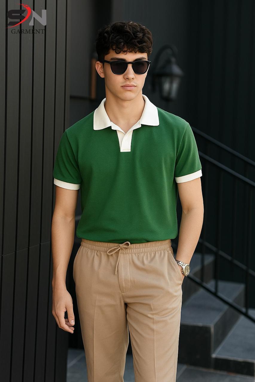 Green Coat Colo Polo For Men's & Boys