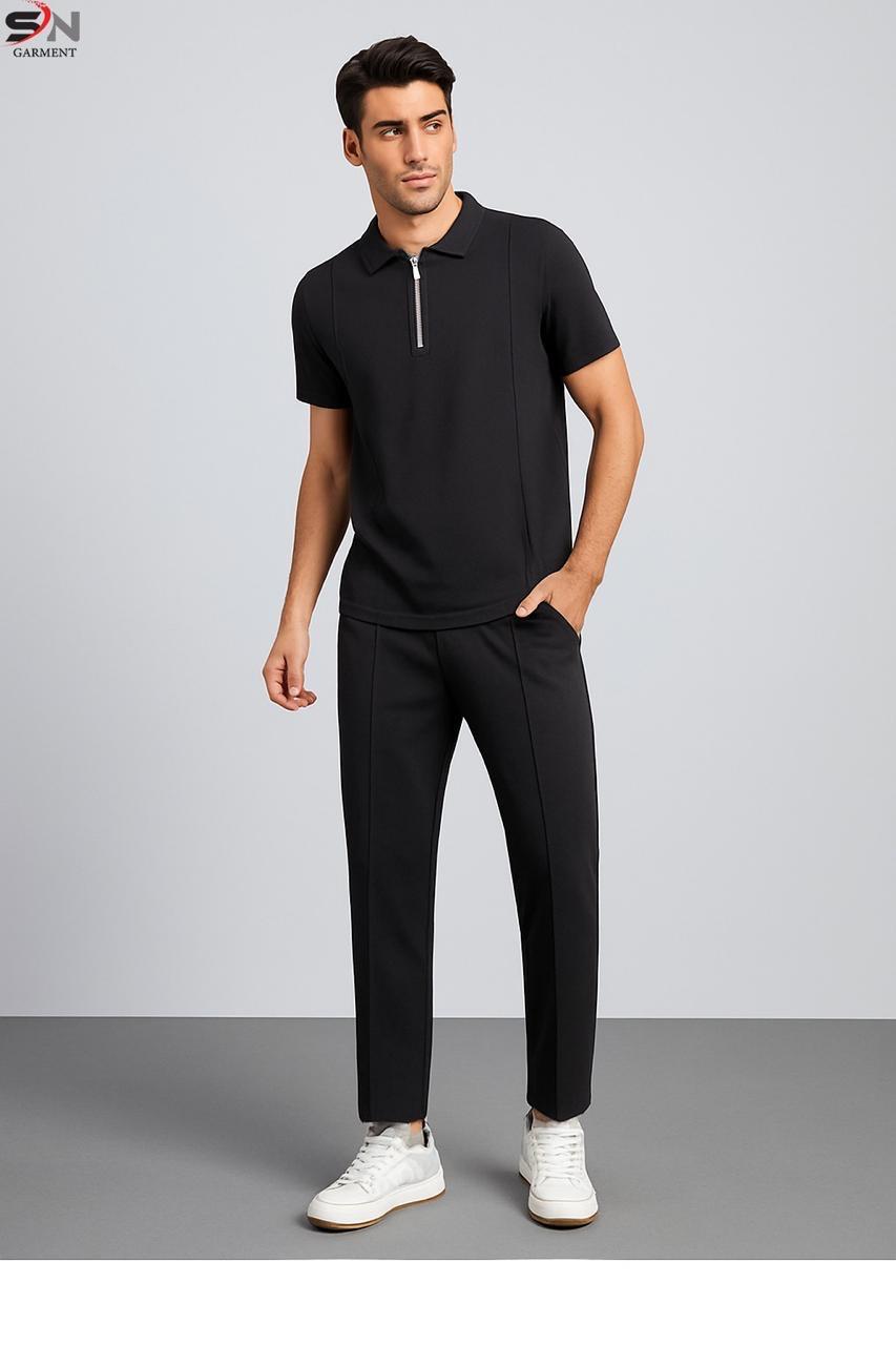 Zip Style Trouser Stripe Tracksuit