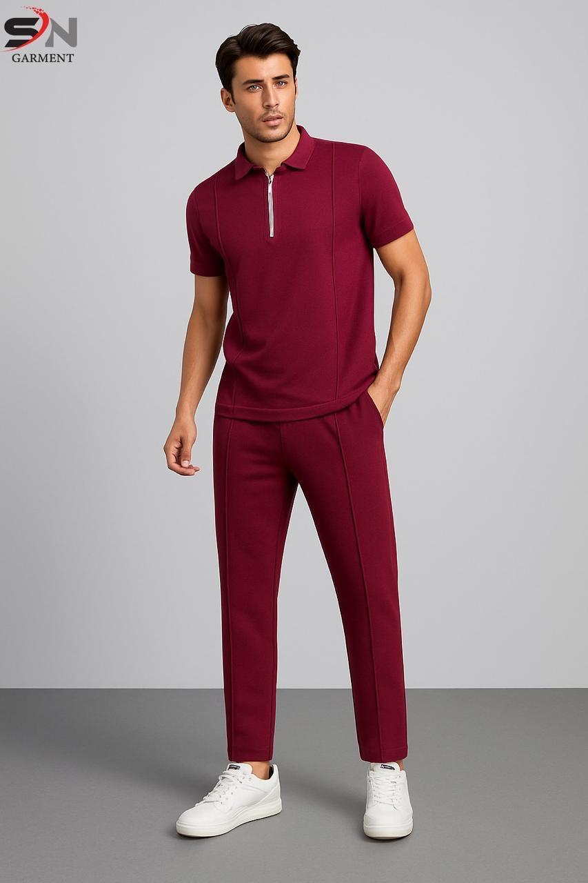 Zip Style Trouser Stripe Tracksuit